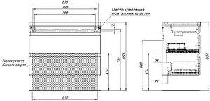 Тумба-умывальник подвесная Aquanet Нота New 90 дуб холден 00334205+00204119 Тумба-умывальник подвесная Aquanet Нота New 90 дуб холден 00334205+00204119, 3