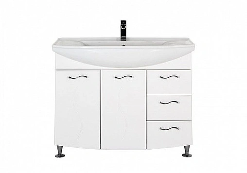 Тумба под умывальник напольная Aquanet Моника 105 белый 00186772