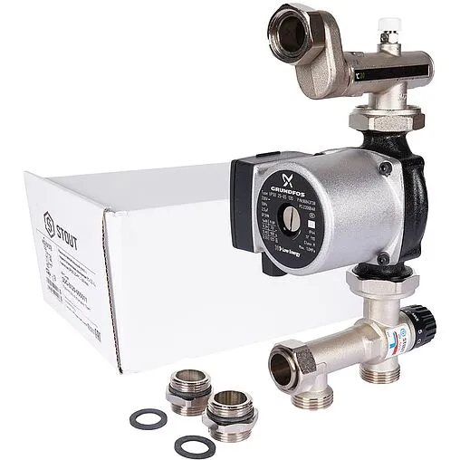 Узел насосно-смесительный с насосом Grundfos UPSO 25-65 130 Stout SDG-0120-005011