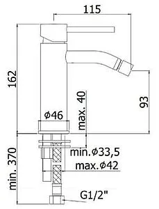 Смеситель для биде Paffoni Light полированная сталь LIG131ST Смеситель для биде Paffoni Light полированная сталь LIG131ST, 2