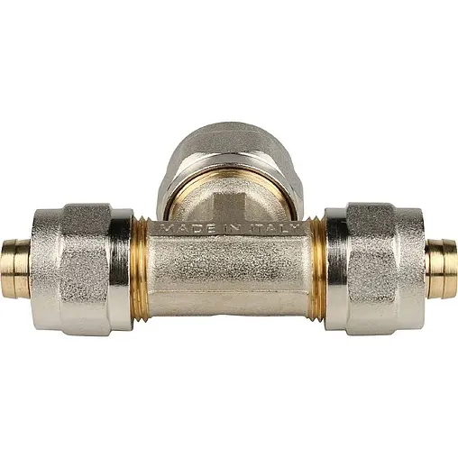 Тройник компрессионный редукционный 16мм x 20мм x 16мм Stout SFS-0010-162016