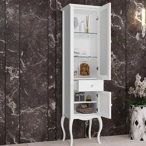 Шкаф-пенал напольный Opadiris Лаура 45 R белый Z0000012757