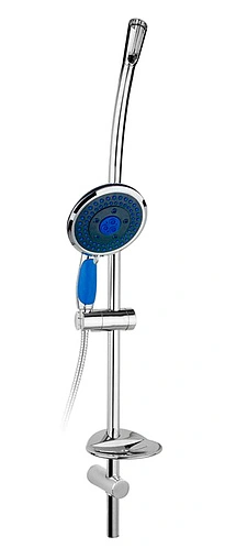 Душевая стойка Timo хром/синий SR-7018 Душевая стойка Timo хром/синий SR-7018