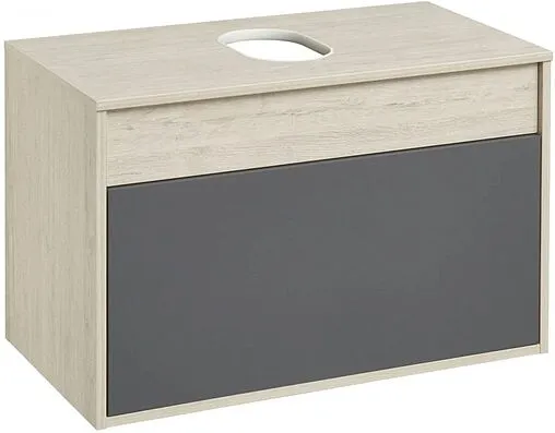 Тумба-умывальник подвесная Aquaton Лофт Урбан 65 графит/орегон 1A2540K4LQX60