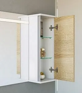 Шкаф Aqwella Miami 25 белый/дуб сонома Mai.04.25 Шкаф Aqwella Miami 25 белый/дуб сонома Mai.04.25, 4