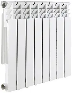 Радиатор биметаллический 8 секций Rommer Optima Bm 500 RBM-0210-050008 Радиатор биметаллический 8 секций Rommer Optima Bm 500 RBM-0210-050008, 1