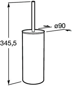 Ёршик для унитаза Roca Victoria хром 816668001, 2