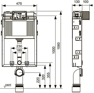 Инсталляция для подвесного унитаза TECEbox 9370300 Инсталляция для подвесного унитаза TECEbox 9370300, 2