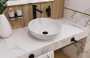 Раковина Sanita Luxe Art Cut 40 белый WB.CT/Art/40-N.Cut/WHT.G/S1, 4