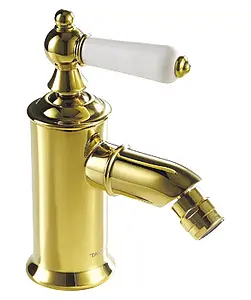 Смеситель для биде Bravat Art золото/белый F375109G Смеситель для биде Bravat Art золото/белый F375109G, 1