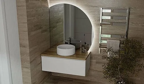 Зеркало с подсветкой Jorno Solis new 106 SolN.02.106/W/JR