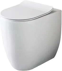 Унитаз приставной безободковый Kerasan Flo белый 310901 Унитаз приставной безободковый Kerasan Flo белый 310901, 1