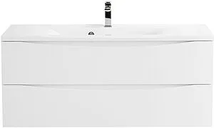 Тумба-умывальник подвесная BelBagno MARINO 120 Bianco Lucido MARINO-1200-2C-SO-BL-P+BB1200/450-LV-MR-PR, 1