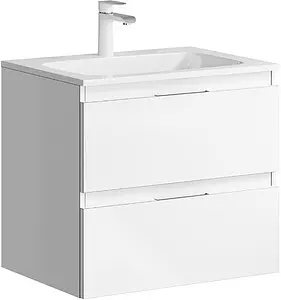 Тумба-умывальник подвесная Aqwella Accent 60 белый ACC0106W+Mal.06.04.D Тумба-умывальник подвесная Aqwella Accent 60 белый ACC0106W+Mal.06.04.D, 1