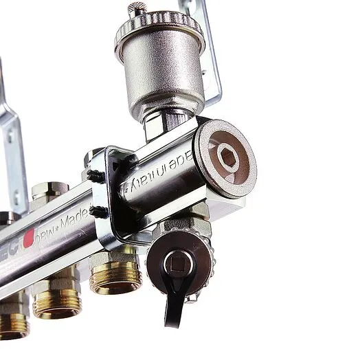 Группа коллекторная без расходомеров 9 отводов 1&quot;в/в x ¾&quot;ек Valtec VTc.594.EMNX.0609