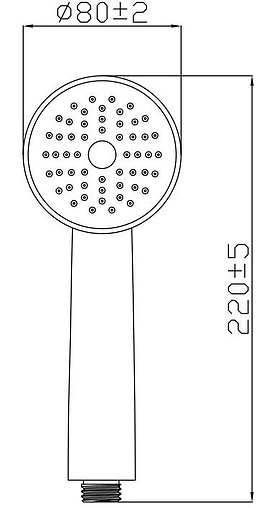 Лейка ручного душа Gross Aqua Nova хром GA3717