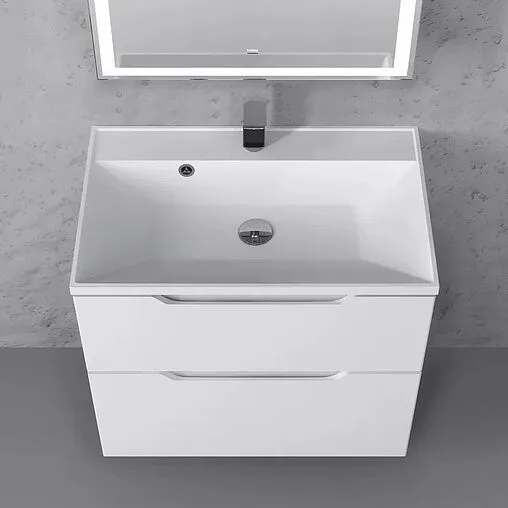 Тумба-умывальник подвесная Raval Wector 70 белый Wct.01.70/P/W/MD+4627173210171