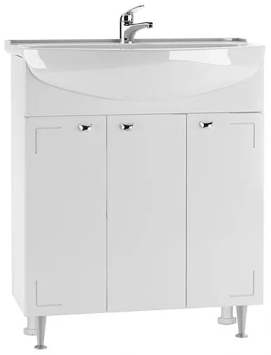 Тумба-умывальник напольная Айсберг Классик 70 белый DA1135T+4607152361650