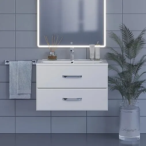 Тумба-умывальник подвесная Uperwood Foster 80 белый 291020531 Тумба-умывальник подвесная Uperwood Foster 80 белый 291020531