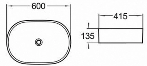 Раковина Comforty 81.5 белый 78327