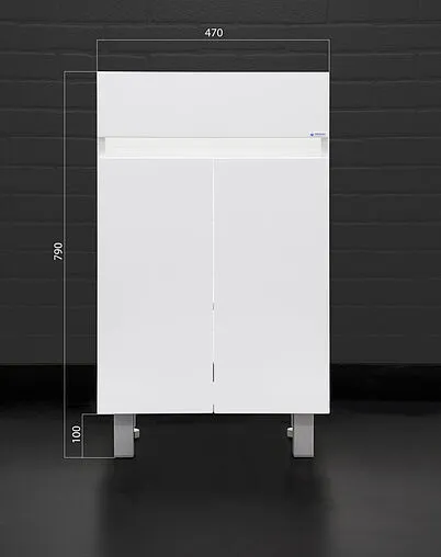 Тумба-умывальник напольная Айсберг Норма 50 белый DA1620T+4607152361544