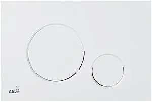 Клавиша смыва для унитаза AlcaPlast Thin M676 белый матовый Клавиша смыва для унитаза AlcaPlast Thin M676 белый матовый, 1