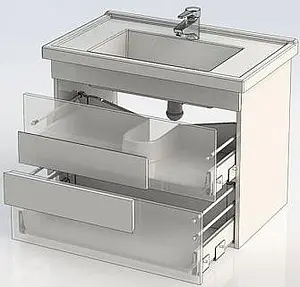 Тумба-умывальник Aquanet Мадейра 80 дуб кантри/белый 00183071+00182324 Тумба-умывальник Aquanet Мадейра 80 дуб кантри/белый 00183071+00182324, 4