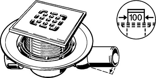 Трап горизонтальный Set Viega Advantix 4935.2 150x150мм 557140 Трап горизонтальный Set Viega Advantix 4935.2 150x150мм 557140