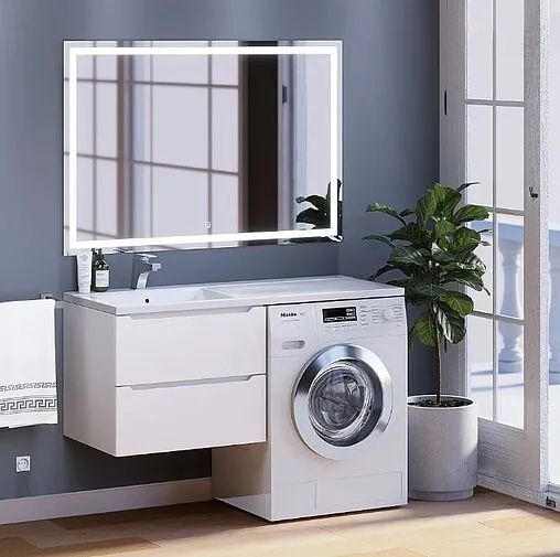 Тумба-умывальник подвесная Uperwood Tanos 120 L белый матовый 291021003