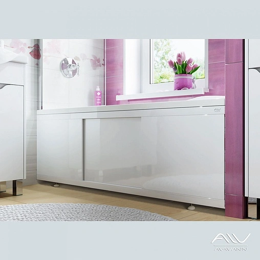 Экран для ванны фронтальный Alavann Crystal 180 белый 2090