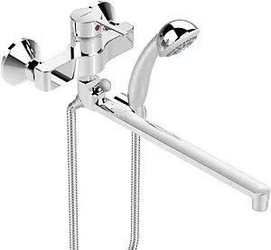 Смеситель для ванны с длинным изливом Vidima Logik хром BA281AA Смеситель для ванны с длинным изливом Vidima Logik хром BA281AA, 1