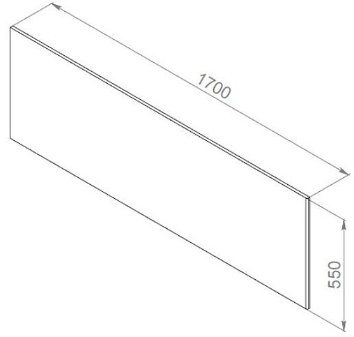 Панель для ванны фронтальная Am.Pm Inspire 2.0 170 белый W52A-170-075W-P