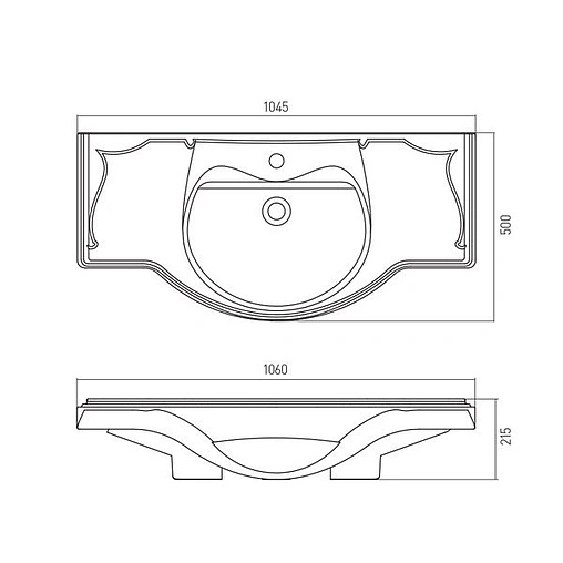 Раковина Roca America 105 белый 327205000