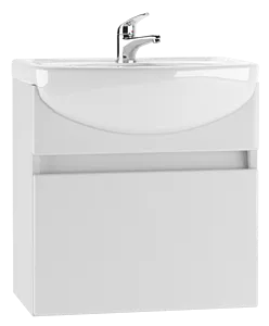 Тумба-умывальник подвесная Айсберг Классик 55 белый DA3006T+4607152360509, 1