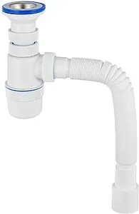 Сифон бутылочный для раковины VIRPlast Элит белый 30986170, 1