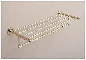 Полка для полотенец Aquanet золото 4662 Полка для полотенец Aquanet золото 4662, 3