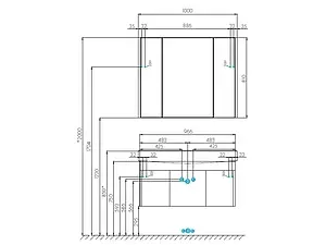 Шкаф-зеркало Aquaton Беверли 100 белый 1A237202BV010, 2