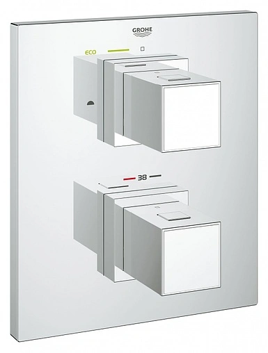 Термостат для 2 потребителей Grohe Grohtherm Cube хром 19958000