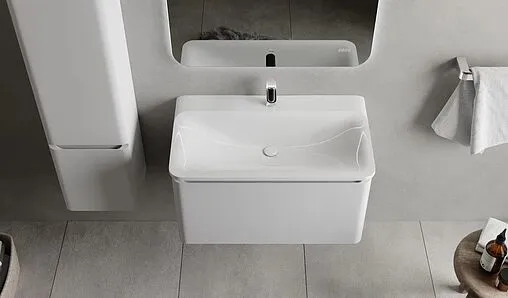 Тумба под умывальник подвесная Raval Welto 80 белый Wel.01.80/P/W/RL