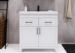 Тумба-умывальник напольный Домино Charlie 80 белый DCh2501T+4627173210188, 5