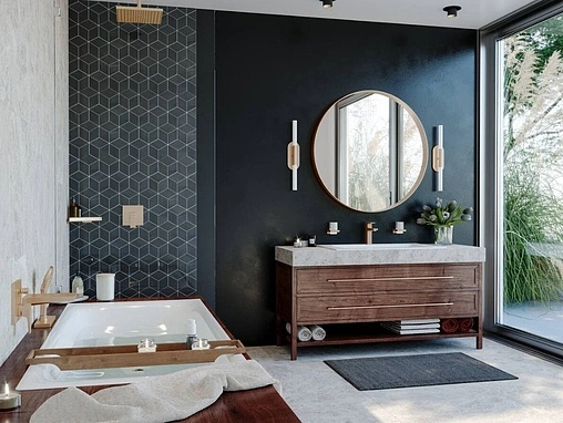 Смеситель для ванны скрытого монтажа Hansgrohe Metropol полированное золото 32545990