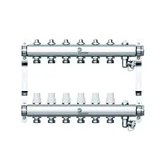 Группа коллекторная без расходомеров 6 отводов 1&quot;в/в x ¾&quot;ек Wester W903.6
