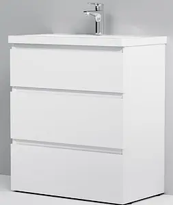 Тумба-умывальник напольная Am.Pm Gem S 75 белый M91FSX0752WG+M90WCC0752WG, 1