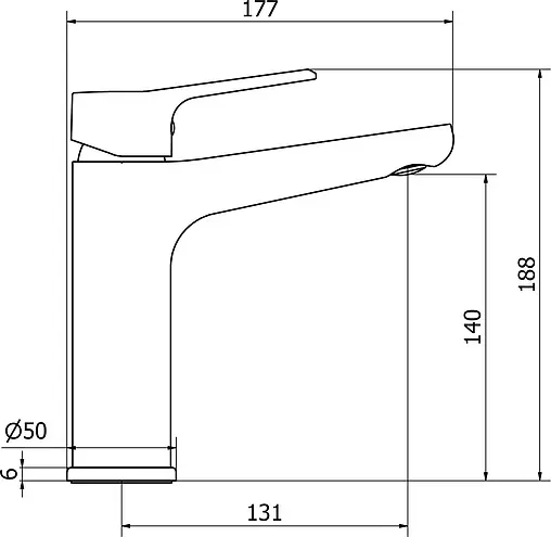 Смеситель для раковины Cezares Peonia хром PEONIA-LSM1-A-01-W0