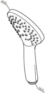 Лейка ручного душа Am.Pm Gem чёрный матовый F0290022 Лейка ручного душа Am.Pm Gem чёрный матовый F0290022, 2