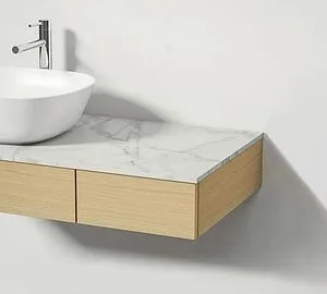 Тумба-умывальник подвесная VitrA Origin 120 L дуб 65681+, 4