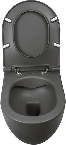 Унитаз подвесной безободковый ISVEA Infinity антрацит 10NF02001SV-2C