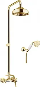 Душевая система со смесителем для душа Fiore Margot золото/белый 26OO0620 Душевая система со смесителем для душа Fiore Margot золото/белый 26OO0620, 1
