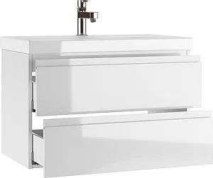 Тумба-умывальник подвесной Домино Graffo 80 белый DGr2103T+S-UM-MOD80SL/1, 4