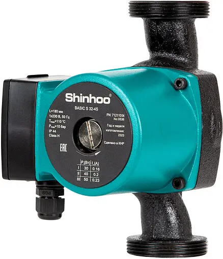 Насос циркуляционный Shinhoo BASIC S 32-4S 180 71211004